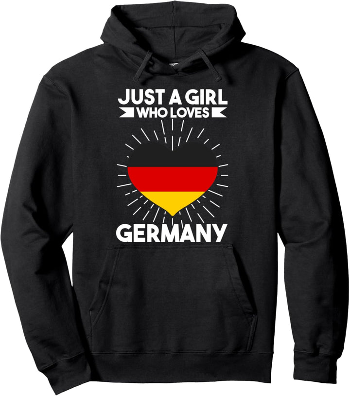 Nur ein Mädchen, das Deutschland Deutschland liebt Pullover Hoodie