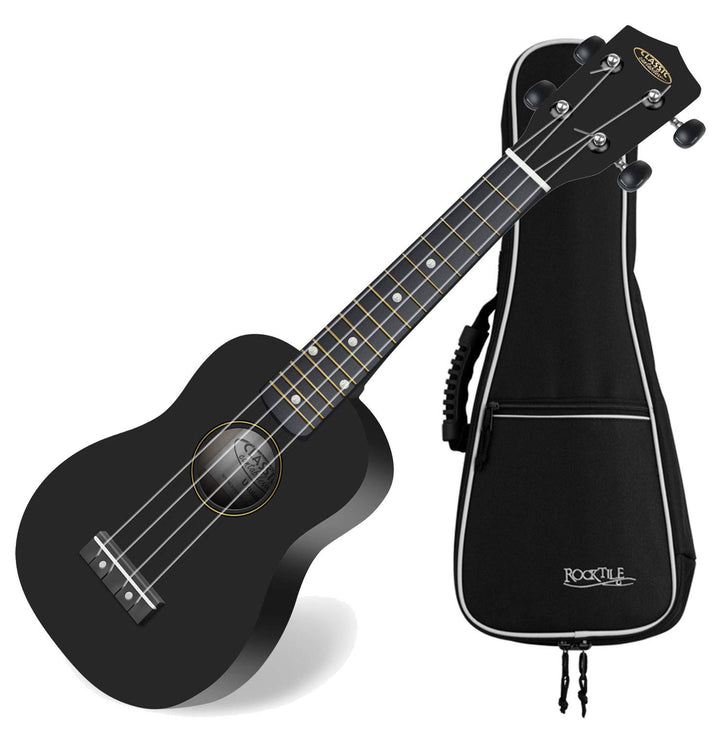 Classic Cantabile US-100 BK Sopran-Ukulele Schwarz SET inkl. Tasche