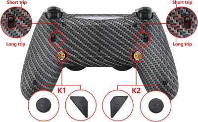 eXtremeRate DAWN2.0 FlashShot Trigger Stop Remap Kit für ps4 CUH-ZCT2 Controller,DIY-Ersatz Hülle Ge