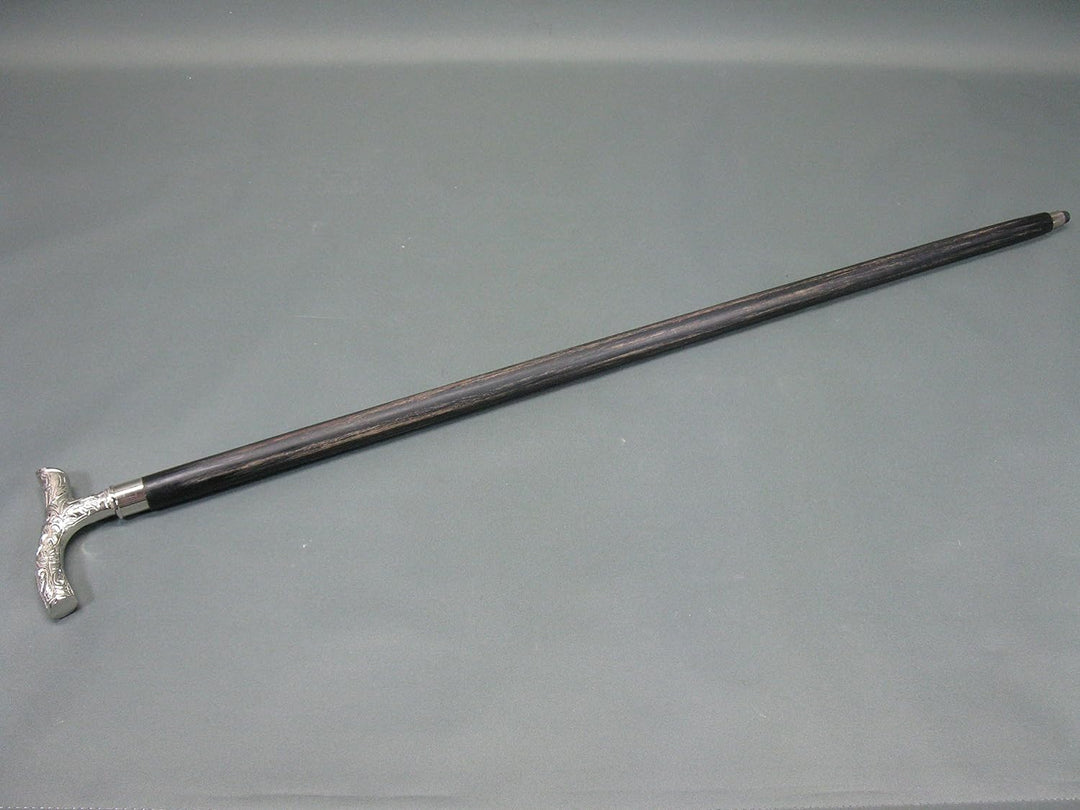 Heritage Chabby Used Holz Gehstock Spazierstock Wanderstock 92cm Fritzstock mit Metall Griff M 112