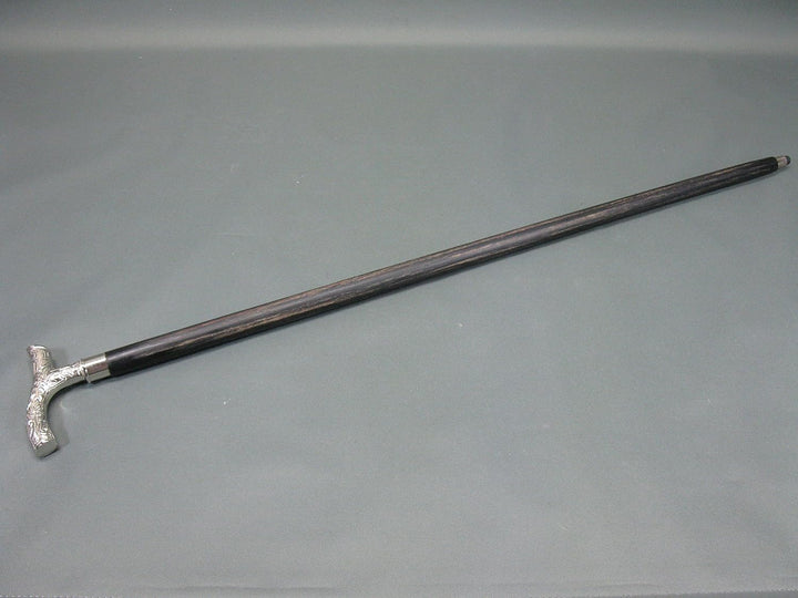 Heritage Chabby Used Holz Gehstock Spazierstock Wanderstock 92cm Fritzstock mit Metall Griff M 112