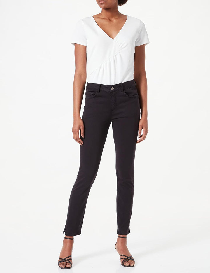Comma Damen Freizeithose Comma Ci 44 Grosse Grössen Lang Schwarz, 44 Grosse Grössen Lang Schwarz