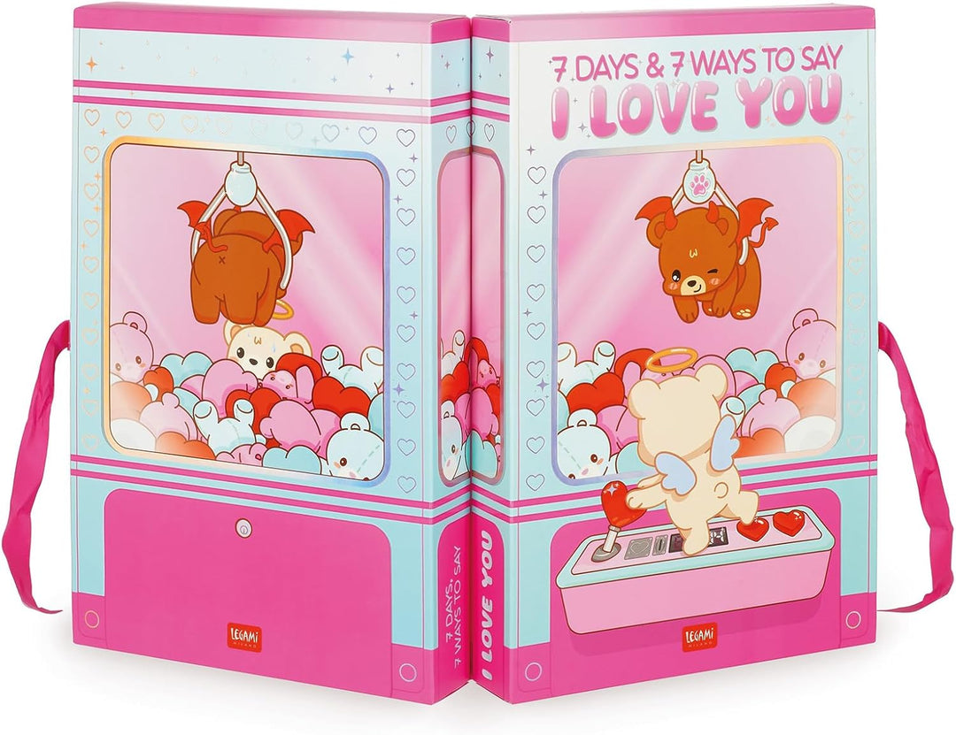 Legami - Box mit 7 Überraschungen - 7 Days und 7 Ways to Say I Love You, mit UV-Lack-Details, Gesche