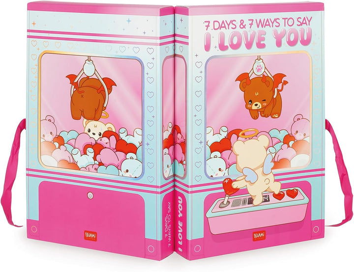 Legami - Box mit 7 Überraschungen - 7 Days und 7 Ways to Say I Love You, mit UV-Lack-Details, Gesche