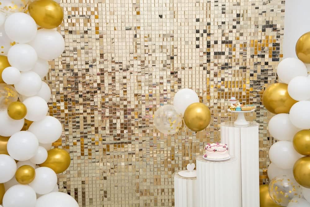 Kate Shimmer Wall Panels Pailletten Gold Wand Pailletten Hintergrund Party Panels für Party Dekorati