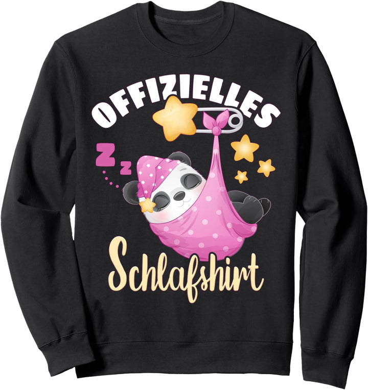 Offizielles Schlafshirt, schlafender Panda, Pyjama Shirt Sweatshirt