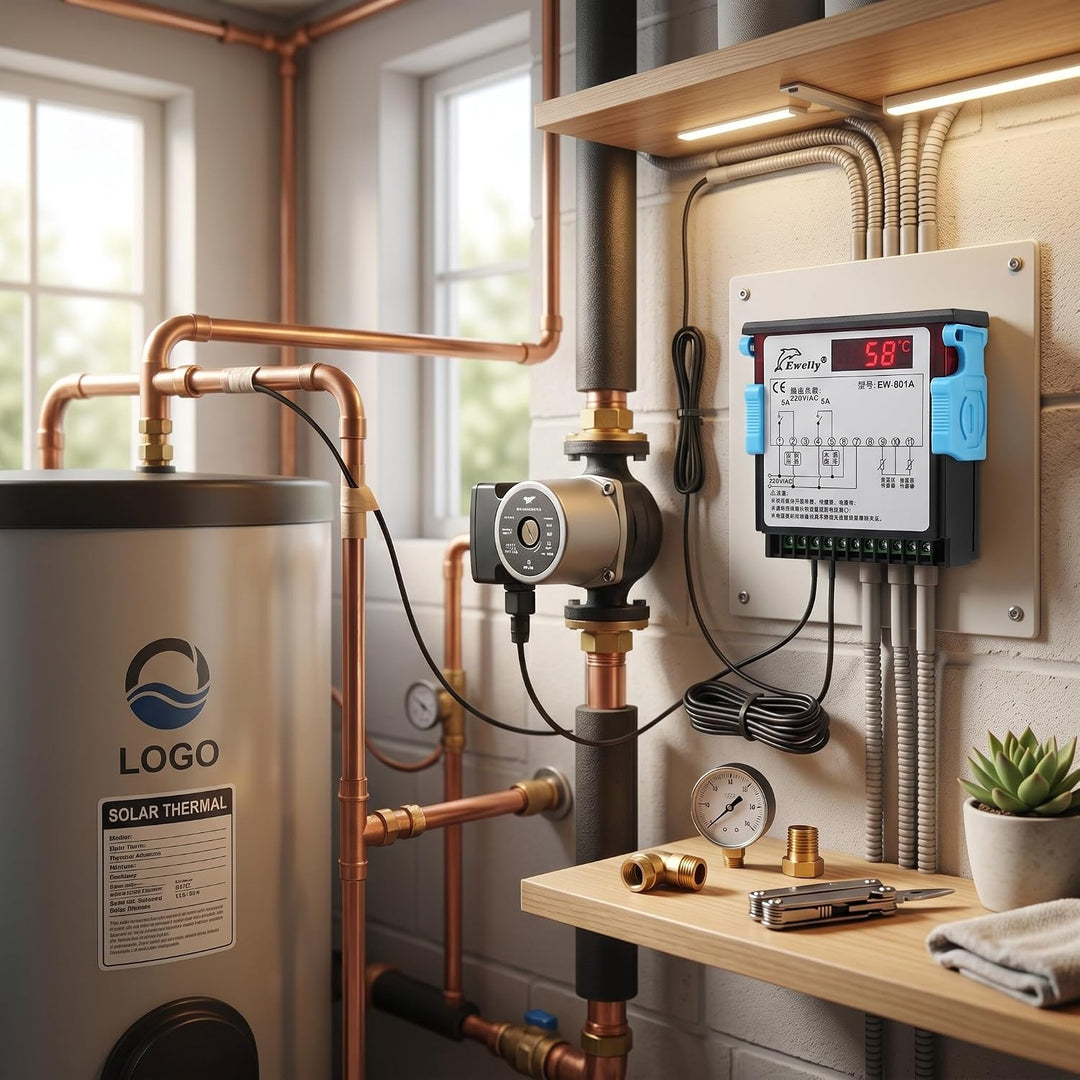 AC 220 V 5A Allzweck Digital Temperatur Differenzregler Differenzial Thermostat mit Sensor Sonde für