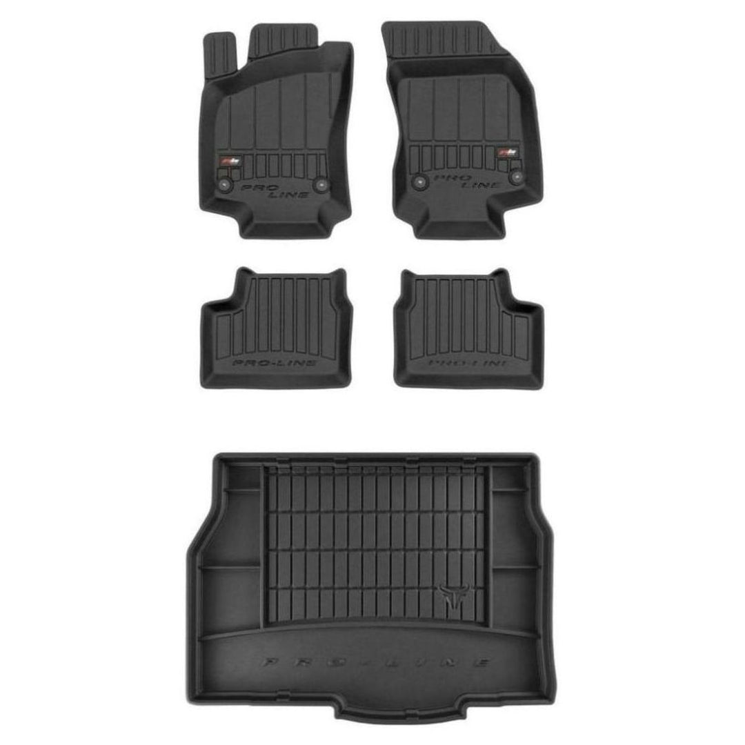 M MOTOS Satz Gummifussmatten und Kofferraummatten für Opel Astra H 2004-2014 Verbessern Sie Ihren Re