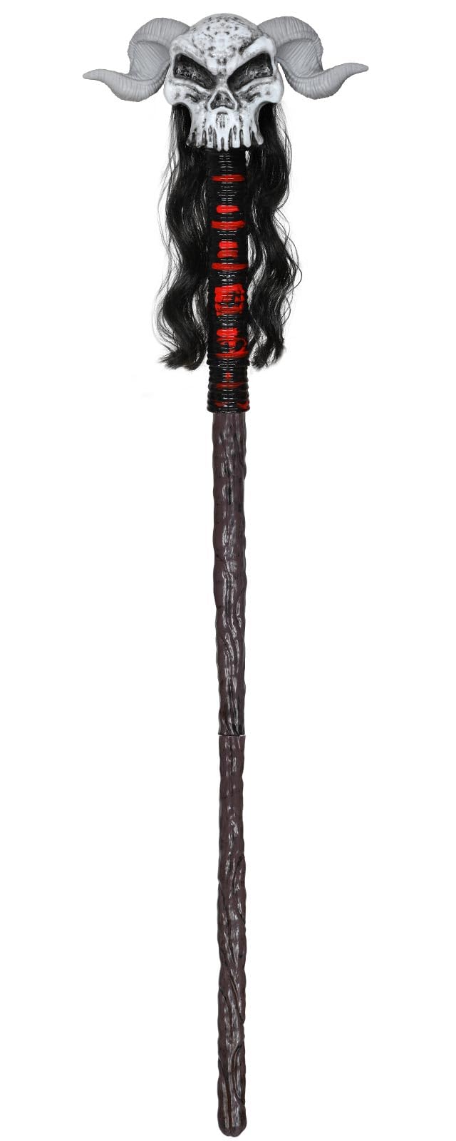 Spinosaurus 96,5 cm Halloween Zauberer Staff Voodoo-Schädelstab Böses Schaf Horn Ältere Zauberstab G