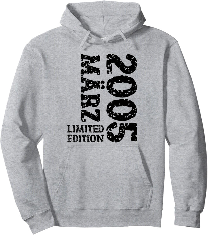 18. Geburtstag Deko Frauen Männer Limited Edition März 2005 Pullover Hoodie