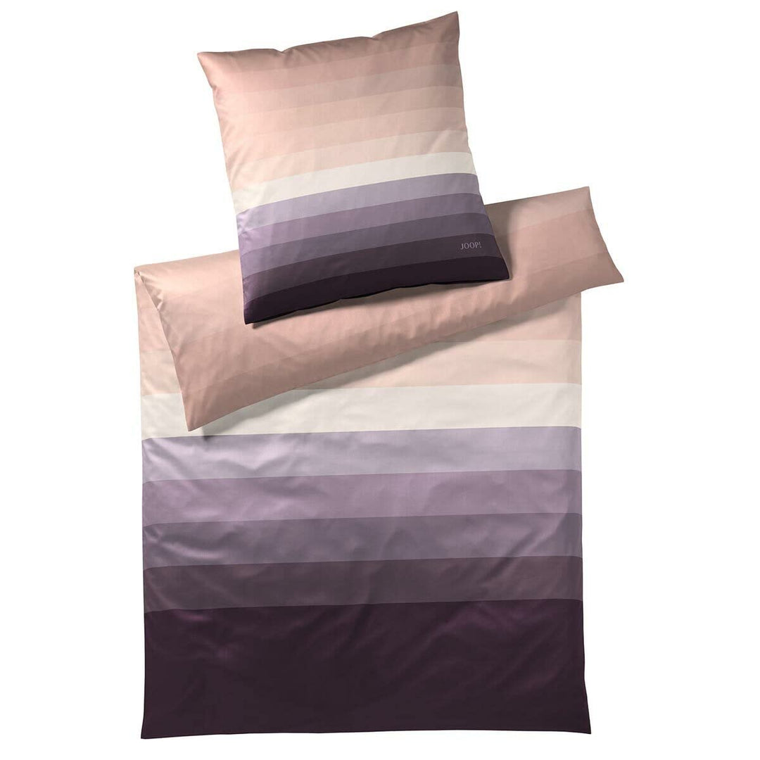 Joop! Bettwäsche Horizon Mako-Satin Altrosa-violett Grösse 135x200 cm (40x80 cm)