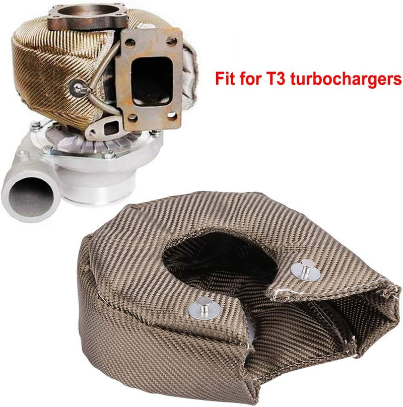 Turbo Blanket Hitzeschildabdeckung Barriere Turboladerabdeckung Wrap für T3 Turbolader(T3), T3