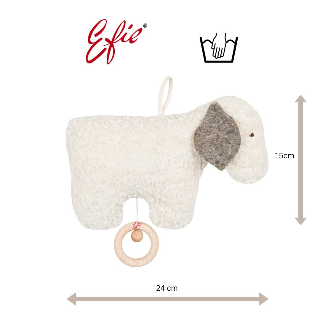 Efie Bio - Spieluhr Schäfchen, kontrolliert biologischer Anbau (organic), Made in Germany, GOTS zert