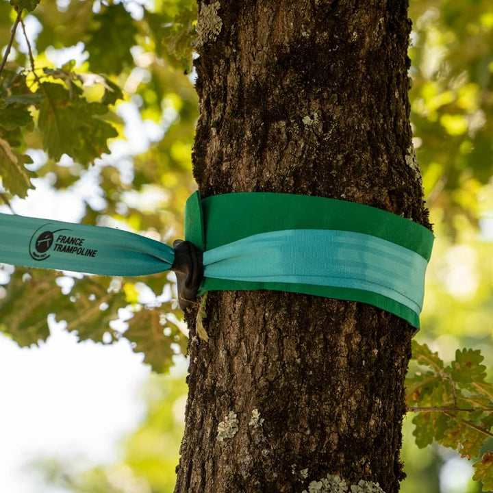 Slackline Gurt 25 m mit Ratsche, Baumschutz und Transporttasche für Anfänger, mittel oder sportlich
