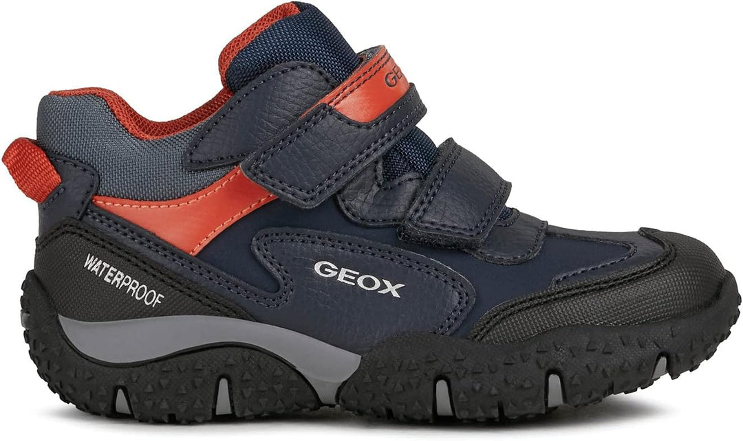 Geox Jungen Jr Baltic Boy B ABX Schuhe 24 EU Navy Orange, 24 EU Navy Orange