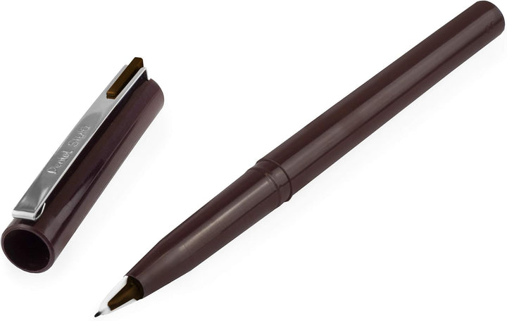 Pentel JM20 Stylo Einweg-Füllfederhalter, Sepia Tinte, 12 Stück