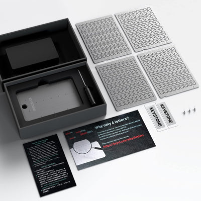 KEYSTONE Crypto Seed Speicher, Crypto Stahl Kapsel Metall Wallet, Cold Speicher Backup, 24 Wörter Bi