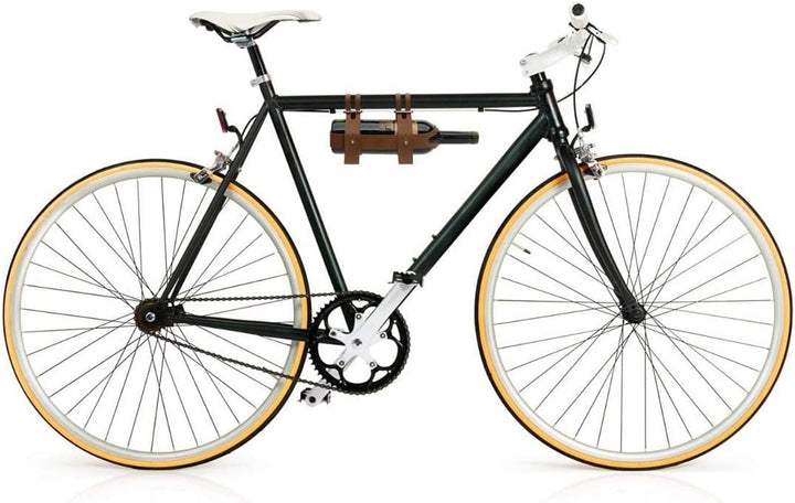 Bar Amigos Fahrrad-Weinflaschenhalter aus Leder, ideal für Radfahrer, für ein Picknick oder einen Ta