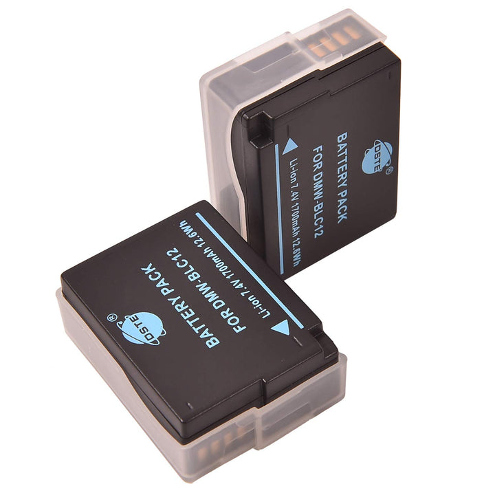 (2-Pack) DMW-BLC12 DSTE Ersatz Batterie Akku Kompatibel für DMW-BLC12E und BP-DC12,Sigma BP-51,V-LUX