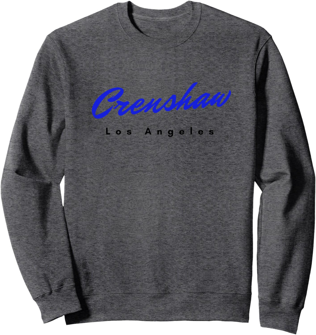 Crenshaw Los Angeles LA Graphic in a Blue West Coast Sweatshirt