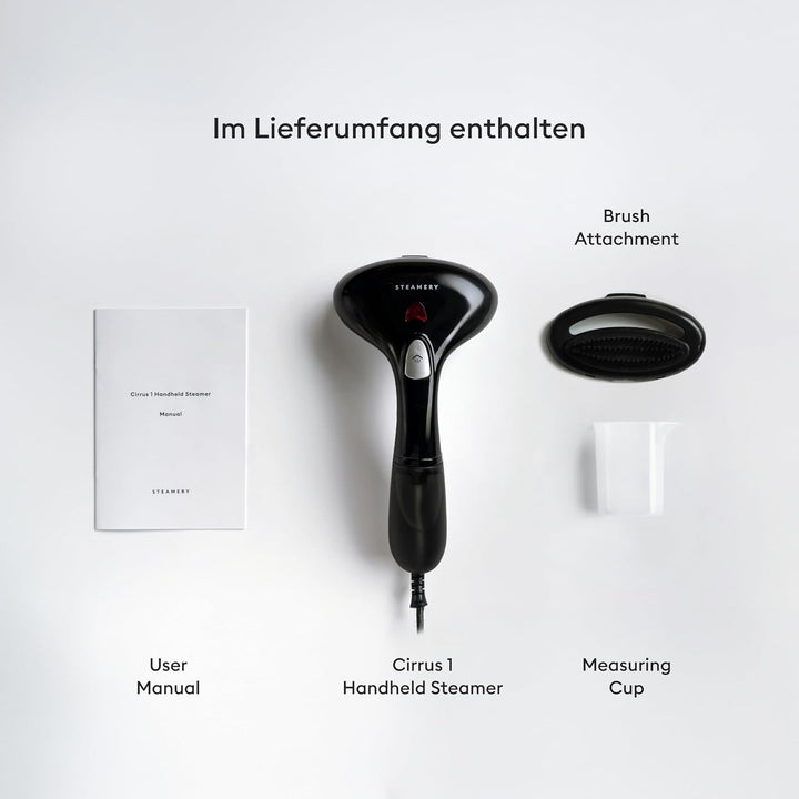 Steamery Dampfglätter Cirrus 1 Steamer, 1500W, tragbarer Faltenentferner, in 30 Sekunden aufgeheizt,