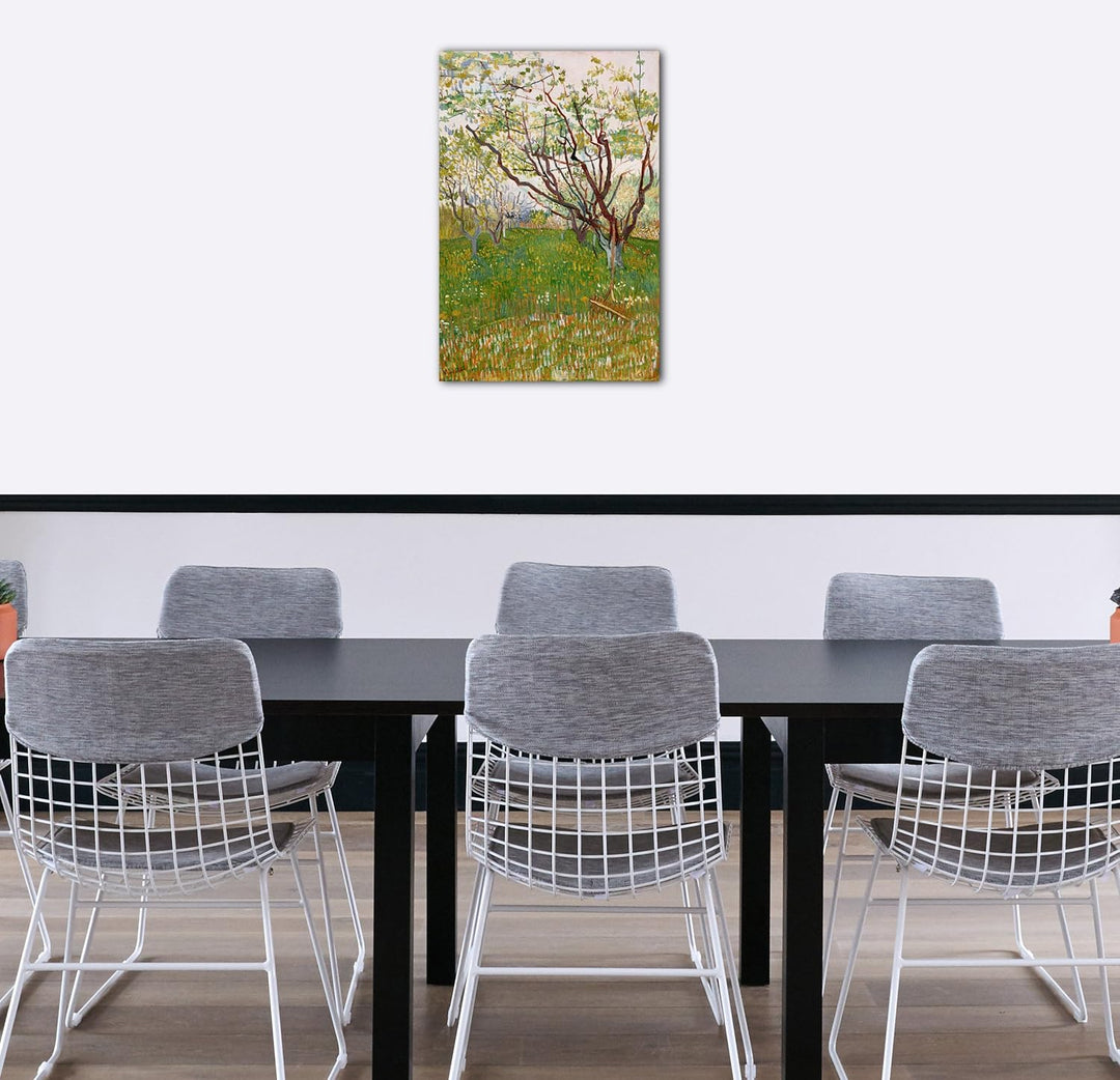 Printed Paintings Leinwand (40x60cm): Vincent Van Gogh - Der blühende Obstgarten 40x60 cm, 40x60 cm