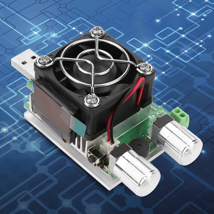Elektronische USB-Last, 35-W-Leistungsmesser-Tester Batterietester mit LCD-Anzeige, einstellbarer Ko