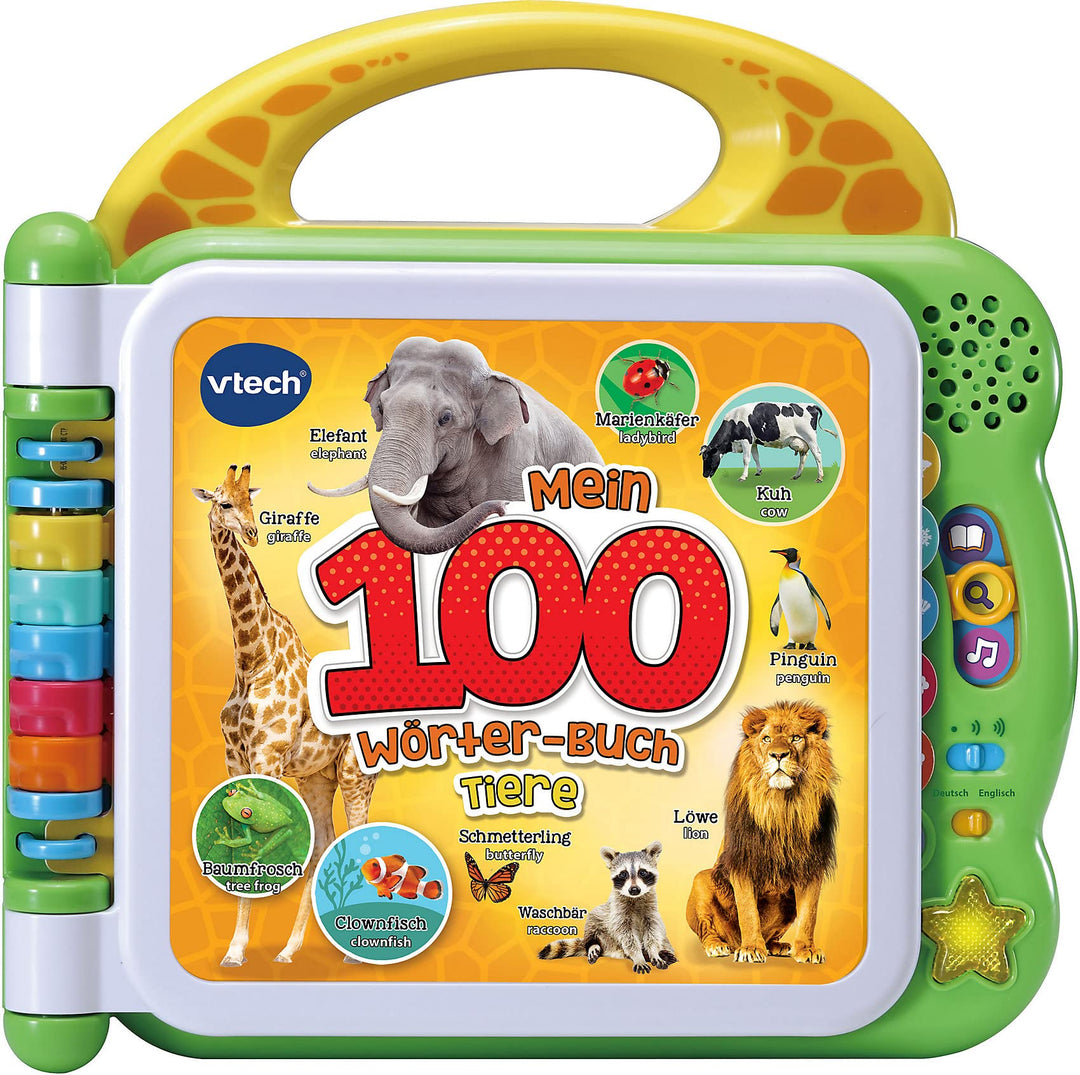 VTech Baby Mein 100-Wörter-Buch: Tiere – Interaktives Bildwörterbuch zum Lernen erster Wörter – Tier