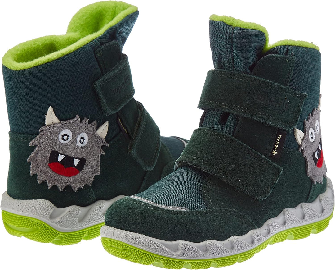 Superfit Jungen Icebird Warm Gefütterte Gore-tex Schneestiefel 21 EU Weit Grün Hellgrün 7000, 21 EU