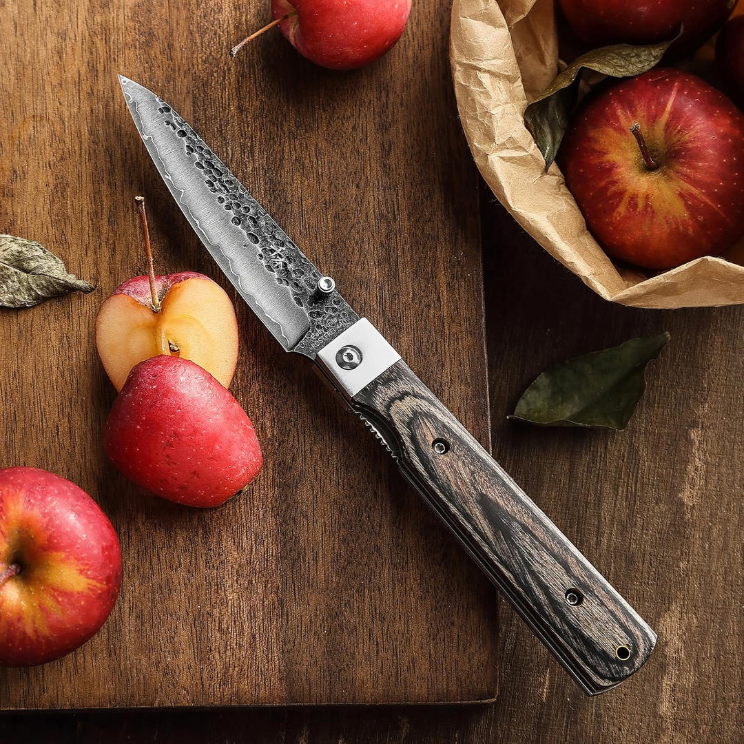 SENBON 440 Geschmiedete Edelstahl Frucht Klinge Sharp japanisches stil Falten Universal Messer Tragb
