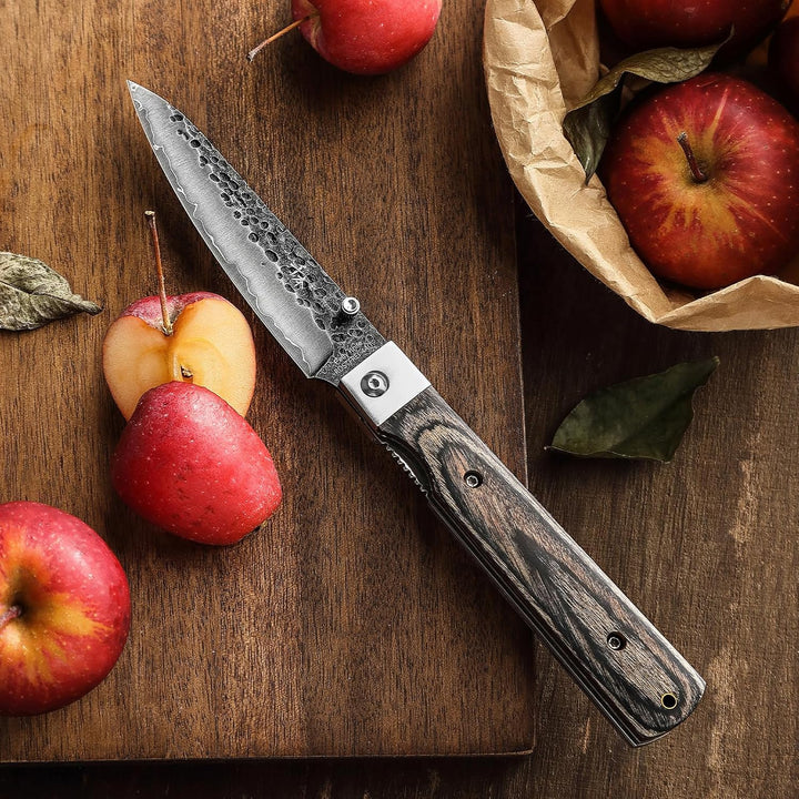 SENBON 440 Geschmiedete Edelstahl Frucht Klinge Sharp japanisches stil Falten Universal Messer Tragb