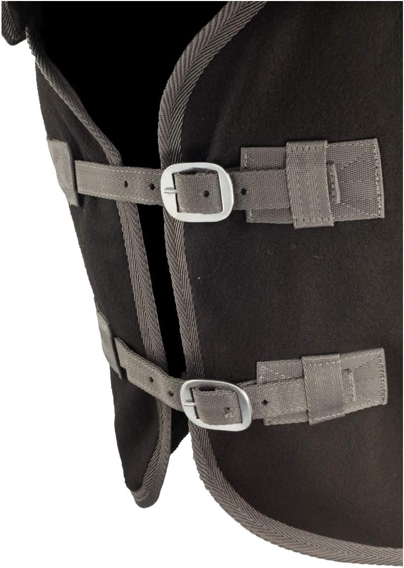 RL24 - Abschwitzdecke BASICLINE mit Halsteil und abnehmbarem Kreuzgurt fürs Pferd ist atmungsaktiv F