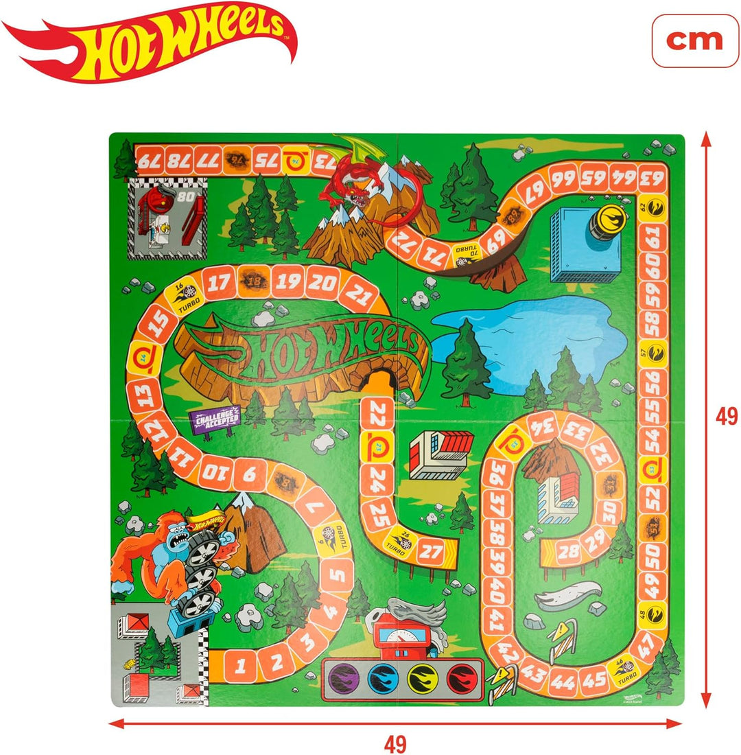 Lisciani - HOT WHEELS Speed Race Spiel - Das klassische Rennspiel für Kinder ab 5 Jahren - Gesellsch