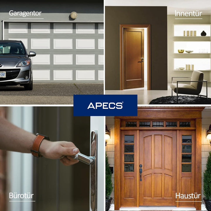 Knaufzylinder APECS Schliesszylinder mit Knauf Zylinderschloss 30/35 mm fur Türschloss Haustür mit 5