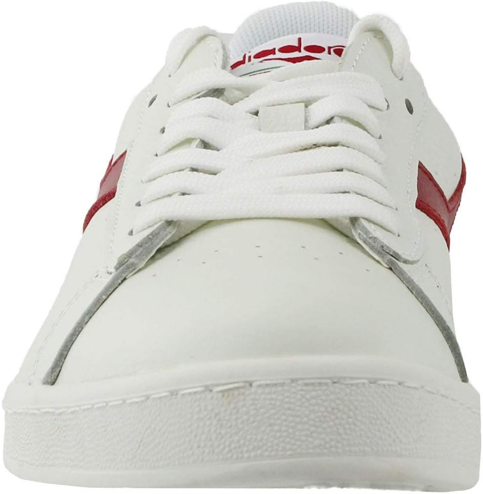 Diadora Unisex Game L Low Waxed Gymnastikschuhe 37 EU Weiss Rot Pfeffer, 37 EU Weiss Rot Pfeffer