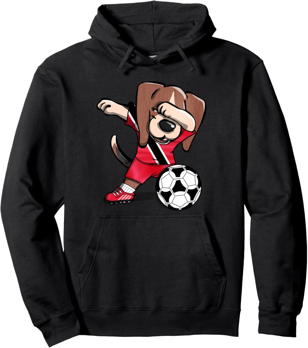 Tupfen Beagle Trinidad und Tobago Fussball - Trinidadian Pullover Hoodie