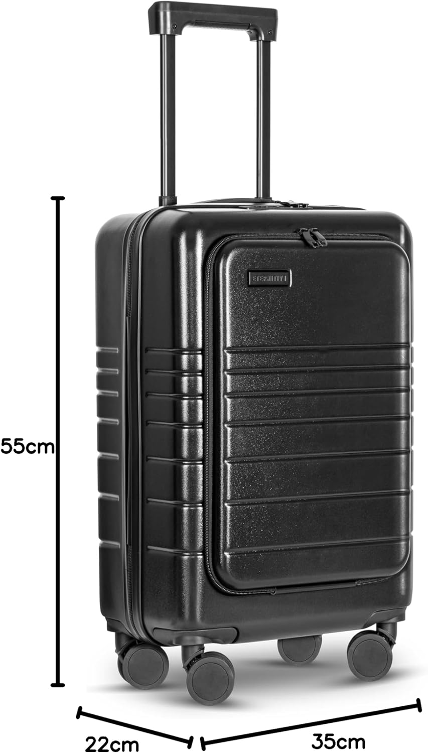 ETERNITIVE - Koffer I Reisekoffer aus ABS I Rollkoffer I Reisetrolley Leicht mit Doppelrollen 360° I