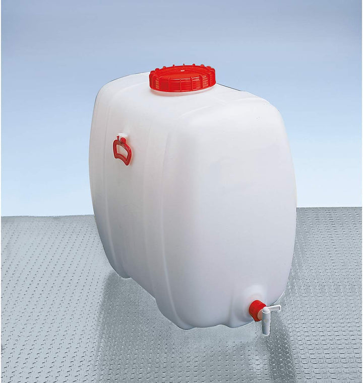 Kunststoff-Fass oval aus PE 100 L inkl. Auslaufhahn NW 15