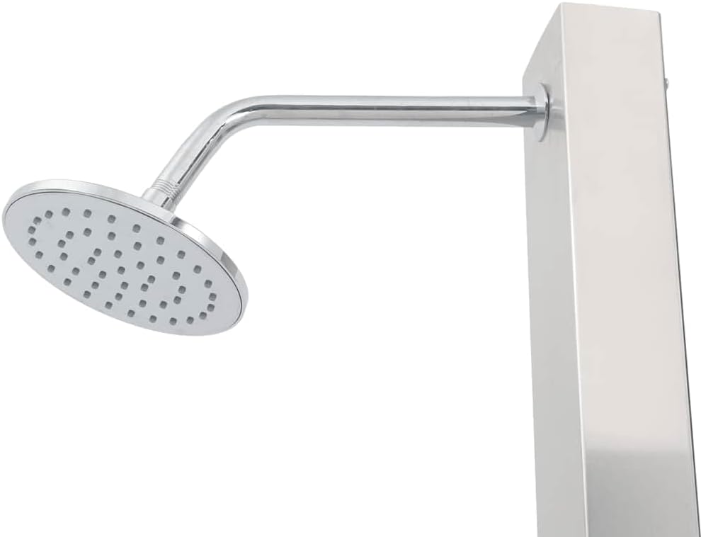 Gartendusche mit Duschkopf Einstellbare Temperatur Pooldusche für Garten Pool Outdoor Edelstahl Gera