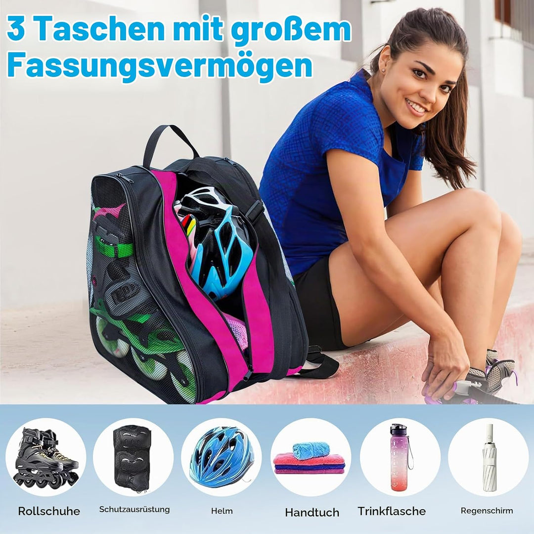 SLTAXAR Rollschuh Tasche Inliner Tasche Kinder Skatertasche Schlittschuhe Tasche für Inliner Ice Ska
