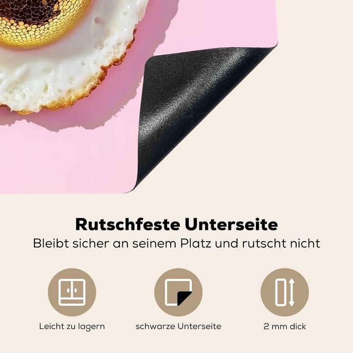 Herdabdeckplatte 59x52 cm Einteilig Induktionsmatte Küche Abdeckung Ceranfeld Herd Abdeckplatte Deko