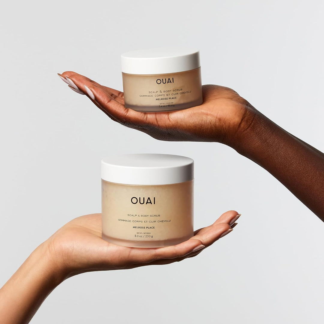 OUAI Scalp & Body Scrub Reisegrösse – Melrose Place – Exfolierendes Körperpeeling mit Zucker & Kokos