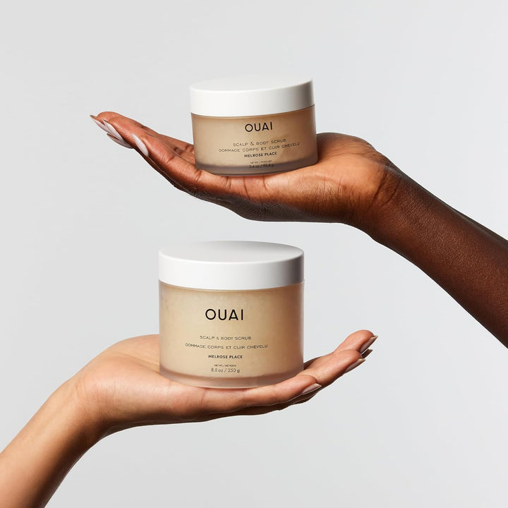 OUAI Scalp & Body Scrub Reisegrösse – Melrose Place – Exfolierendes Körperpeeling mit Zucker & Kokos