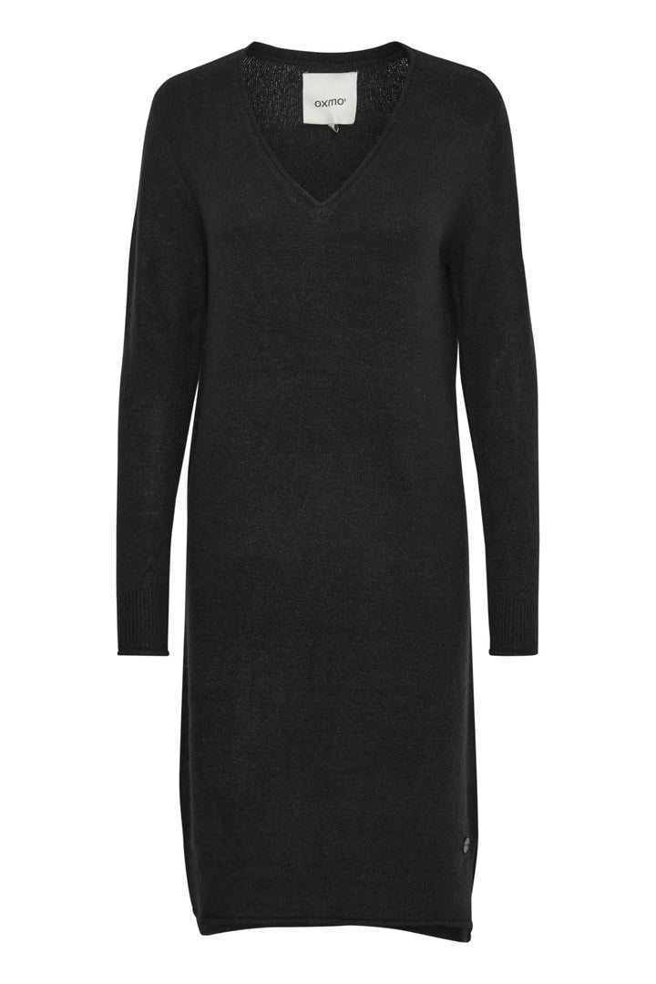 OXMO OXIda Damen Strickkleid Feinstrickkleid Kleid S Black (194007), S Black (194007)