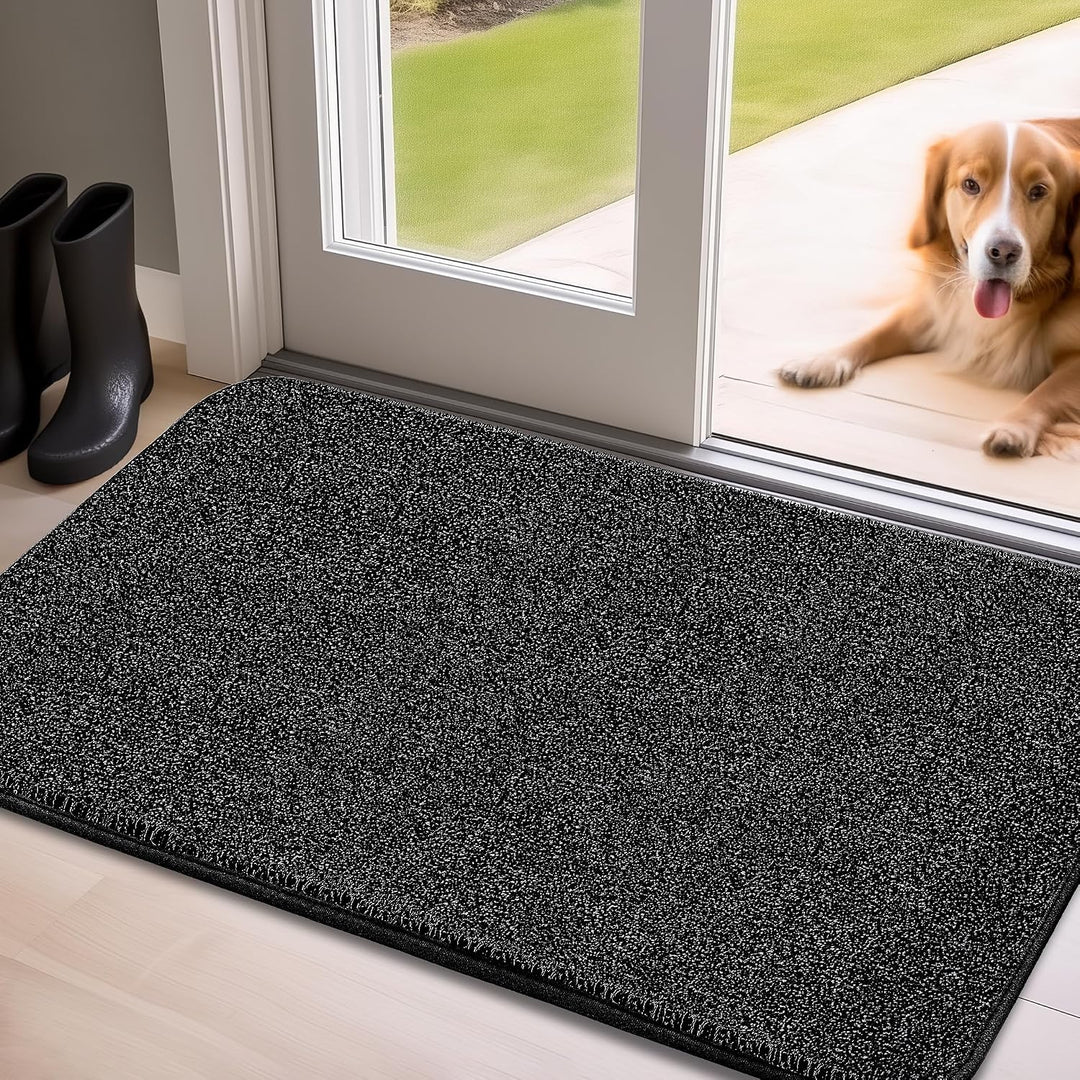 Mibao Fussmatte Innen 60 x 90 cm, Schmutzfangmatte für den Eingangsbereich, Türmatte, rutschfeste, S