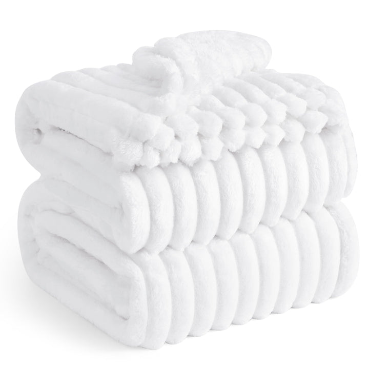 BEDSURE Kuscheldecke für Zimmer Deko - Wolldecke & Fleecedecke, Sofadecke, Weiche Warme Grobe Kordde