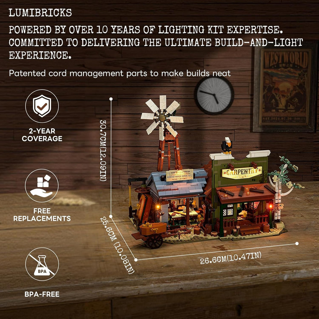 Lumibricks Western Carpentry Workshop Bauset