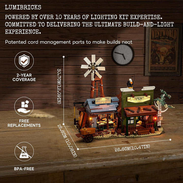 Lumibricks Western Carpentry Workshop Bauset