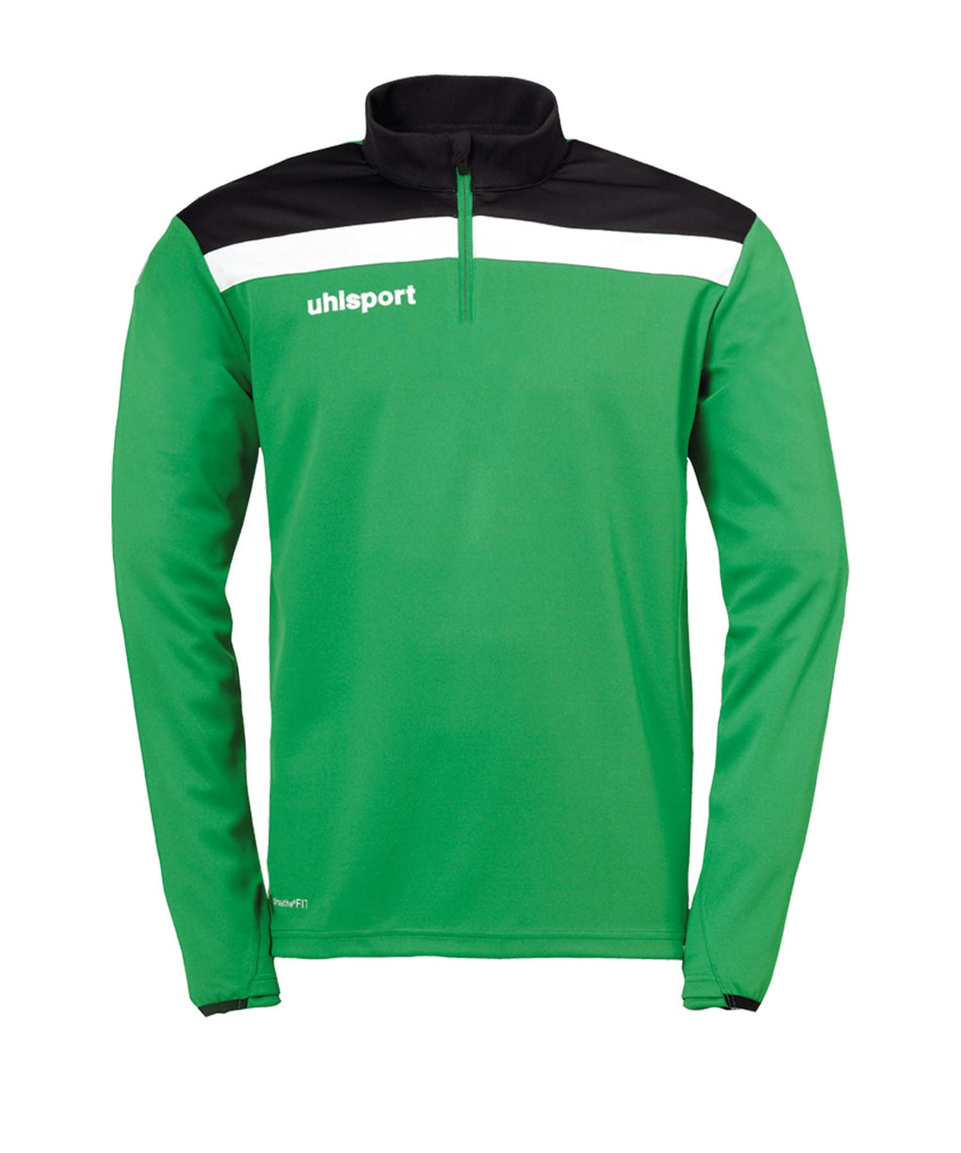 uhlsport Herren Offense 23 1/4 Zip Top Sweatshirt S Grün/Schwarz/Weiss, S Grün/Schwarz/Weiss