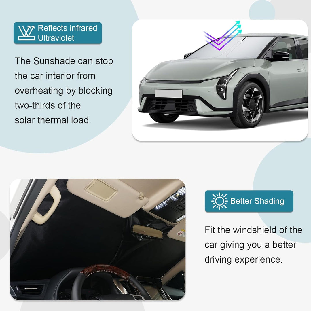 [Upgrade] CDEFG Kompatibel mit Kia EV4 2025 2026 Sonnenschutz Abdeckungen Frontscheibe Sonnenschirm